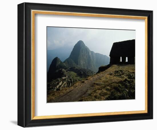 Macchu Picchu, Peru-Mitch Diamond-Framed Photographic Print