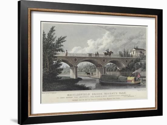 Macclesfield Bridge in Regent's Park-Thomas Hosmer Shepherd-Framed Giclee Print