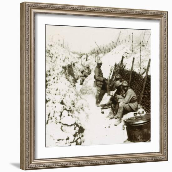 MacDonald trenches, 1914-c1918-Unknown-Framed Photographic Print