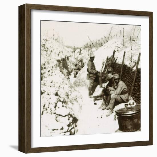 MacDonald trenches, 1914-c1918-Unknown-Framed Photographic Print