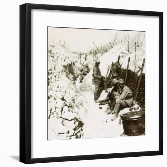 MacDonald trenches, 1914-c1918-Unknown-Framed Photographic Print