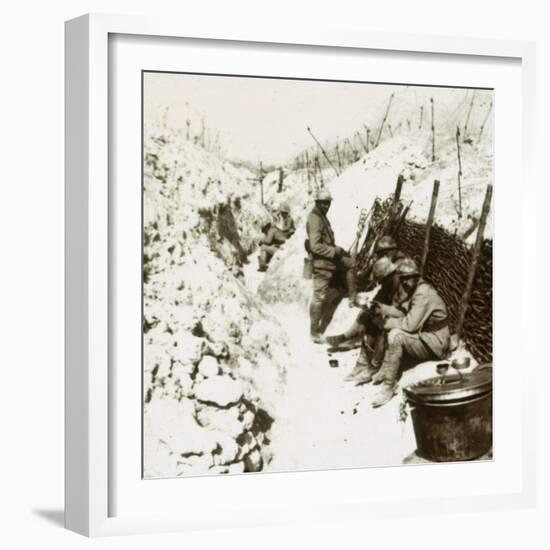 MacDonald trenches, 1914-c1918-Unknown-Framed Photographic Print