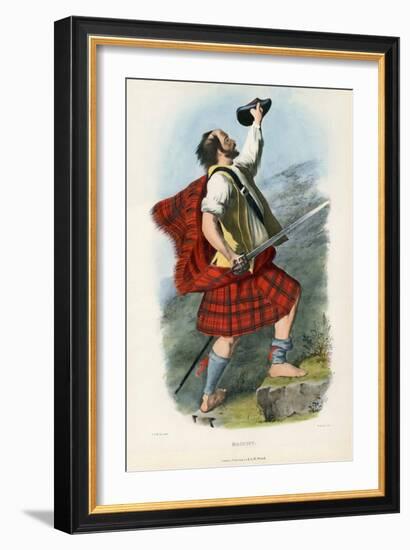 Macduff , from the Clans of the Scottish Highlands, Pub.1845 (Colour Litho)-Robert Ronald McIan-Framed Giclee Print