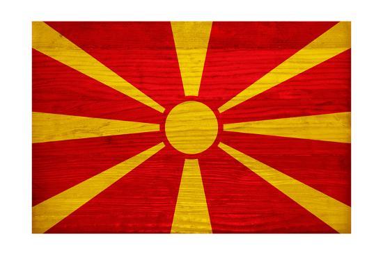 Macedonia Flag Design With Wood Patterning Flags Of The World Series Art Print Philippe Hugonnard Art Com