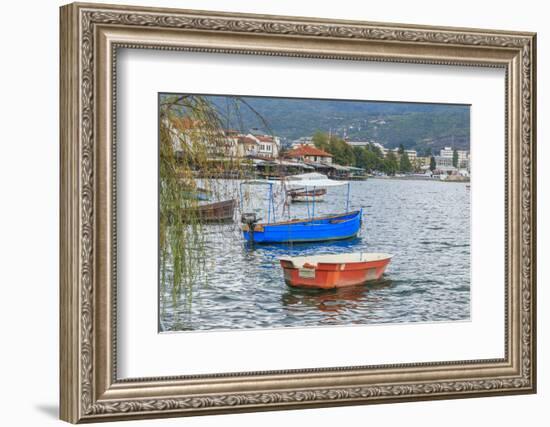 Macedonia, Ohrid and Lake Ohrid. Boats on Water-Emily Wilson-Framed Photographic Print