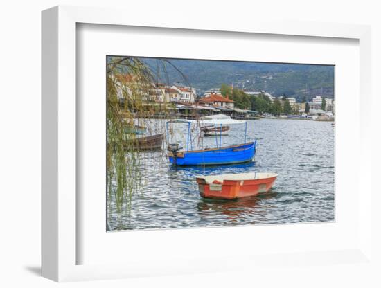 Macedonia, Ohrid and Lake Ohrid. Boats on Water-Emily Wilson-Framed Photographic Print