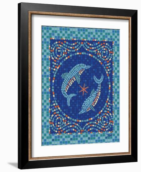 Macedonia Reef Dolphins-Teresa Woo-Framed Art Print