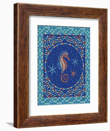 Macedonia Reef Seahorse-Teresa Woo-Framed Art Print