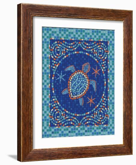 Macedonia Reef Turtle-Teresa Woo-Framed Art Print