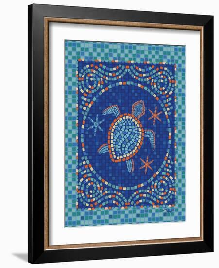 Macedonia Reef Turtle-Teresa Woo-Framed Art Print