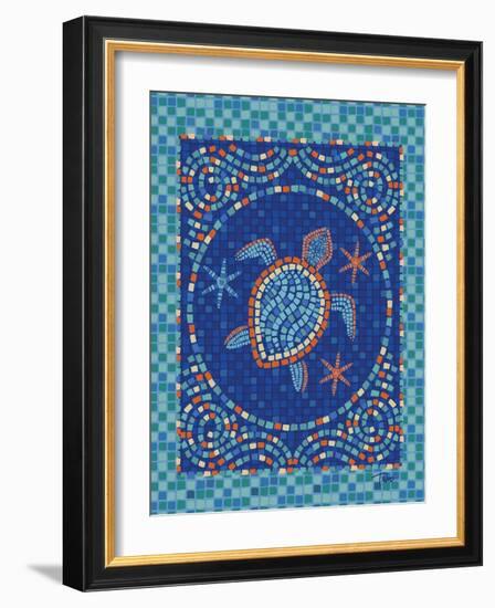 Macedonia Reef Turtle-Teresa Woo-Framed Art Print