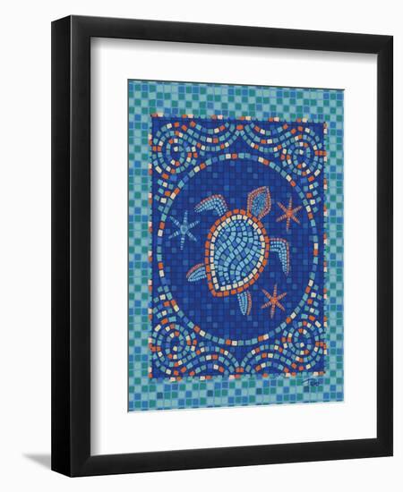 Macedonia Reef Turtle-Teresa Woo-Framed Premium Giclee Print