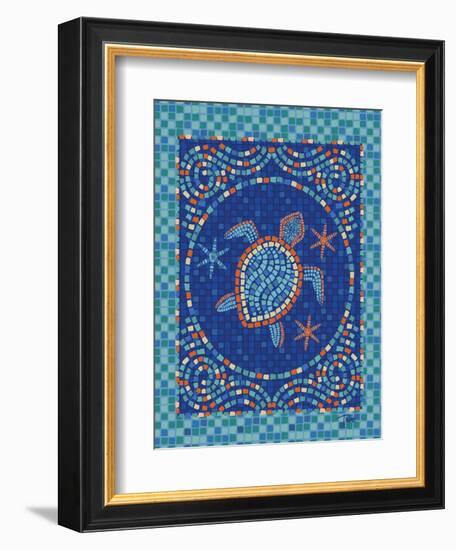 Macedonia Reef Turtle-Teresa Woo-Framed Premium Giclee Print