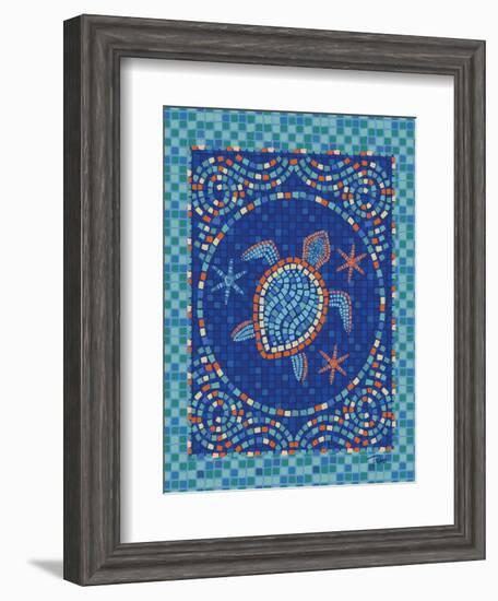 Macedonia Reef Turtle-Teresa Woo-Framed Art Print