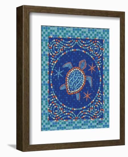 Macedonia Reef Turtle-Teresa Woo-Framed Art Print