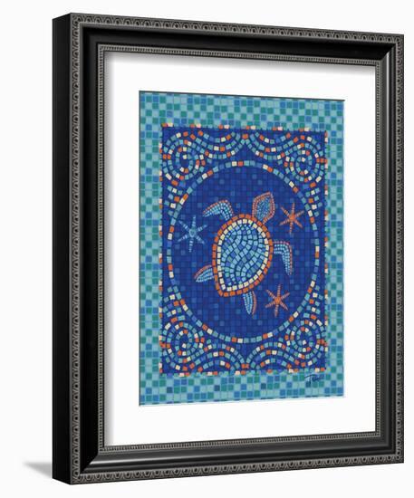 Macedonia Reef Turtle-Teresa Woo-Framed Art Print