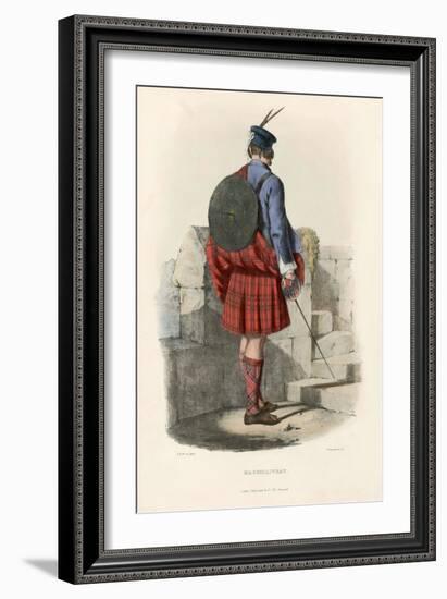 Macgillivray , from the Clans of the Scottish Highlands, Pub.1845 (Colour Litho)-Robert Ronald McIan-Framed Giclee Print