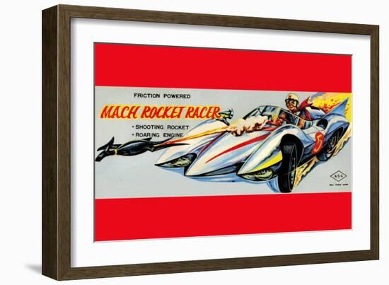 Mach Rocket Racer-null-Framed Art Print