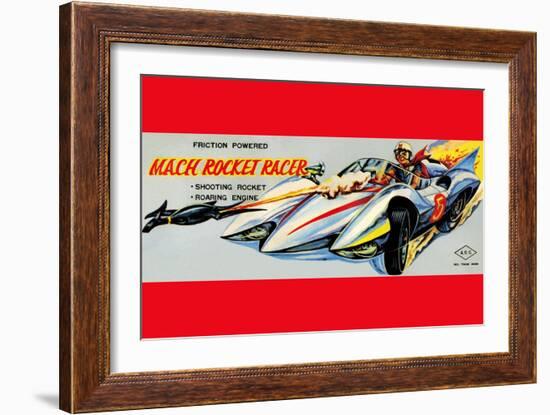 Mach Rocket Racer-null-Framed Art Print