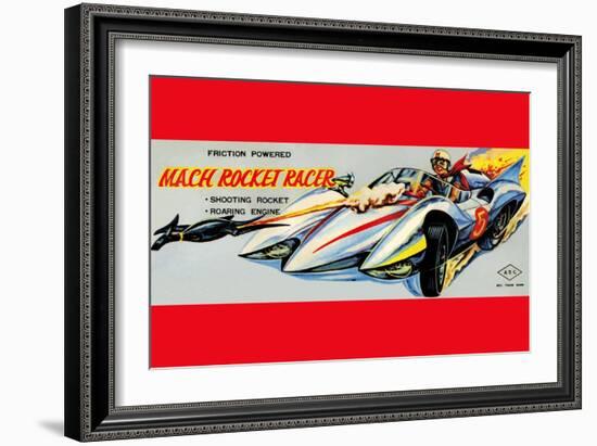 Mach Rocket Racer-null-Framed Art Print