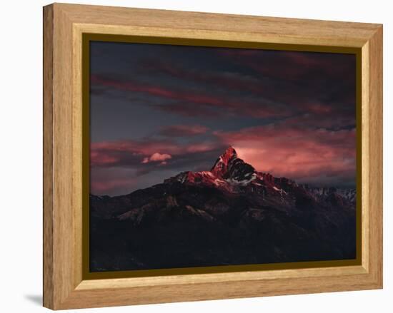 Machapuchare (Machhapuchhre) (Fish Tail) Mountain, in the Annapurna Himal of North Central Nepal, N-Mark Chivers-Framed Premier Image Canvas