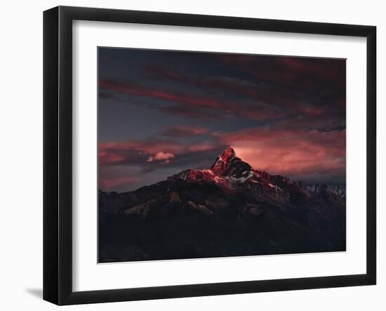 Machapuchare (Machhapuchhre) (Fish Tail) Mountain, in the Annapurna Himal of North Central Nepal, N-Mark Chivers-Framed Photographic Print