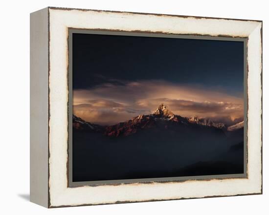 Machapuchare (Machhapuchhre) (Fish Tail) Mountain, in the Annapurna Himal of North Central Nepal, N-Mark Chivers-Framed Premier Image Canvas