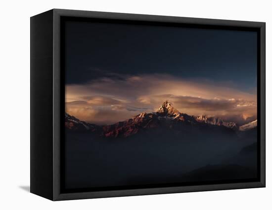 Machapuchare (Machhapuchhre) (Fish Tail) Mountain, in the Annapurna Himal of North Central Nepal, N-Mark Chivers-Framed Premier Image Canvas
