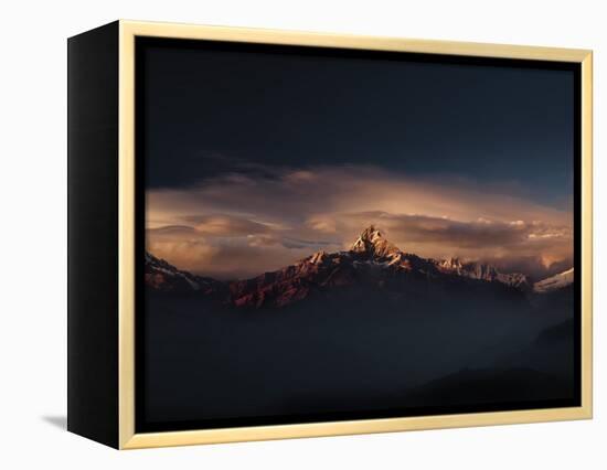 Machapuchare (Machhapuchhre) (Fish Tail) Mountain, in the Annapurna Himal of North Central Nepal, N-Mark Chivers-Framed Premier Image Canvas