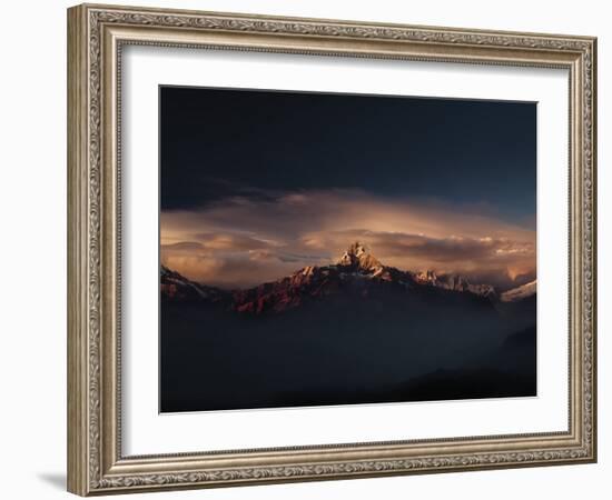 Machapuchare (Machhapuchhre) (Fish Tail) Mountain, in the Annapurna Himal of North Central Nepal, N-Mark Chivers-Framed Photographic Print