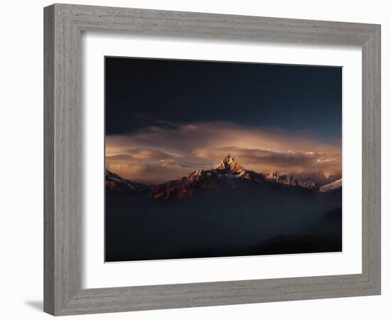 Machapuchare (Machhapuchhre) (Fish Tail) Mountain, in the Annapurna Himal of North Central Nepal, N-Mark Chivers-Framed Photographic Print