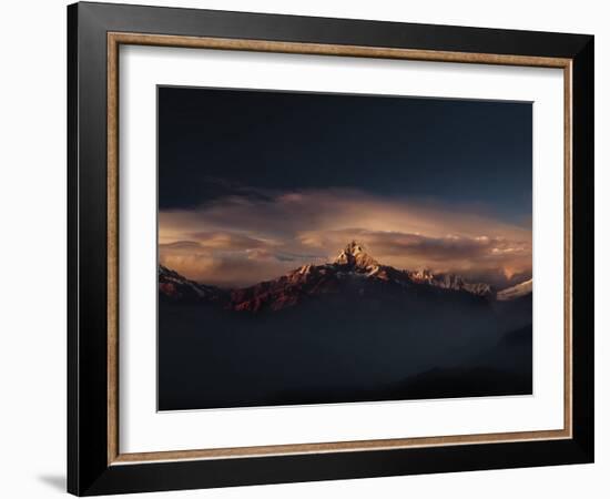 Machapuchare (Machhapuchhre) (Fish Tail) Mountain, in the Annapurna Himal of North Central Nepal, N-Mark Chivers-Framed Photographic Print