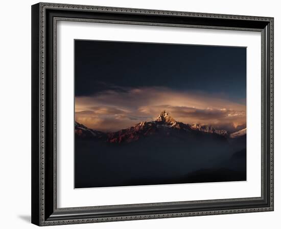 Machapuchare (Machhapuchhre) (Fish Tail) Mountain, in the Annapurna Himal of North Central Nepal, N-Mark Chivers-Framed Photographic Print