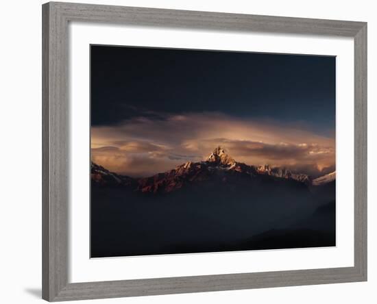 Machapuchare (Machhapuchhre) (Fish Tail) Mountain, in the Annapurna Himal of North Central Nepal, N-Mark Chivers-Framed Photographic Print