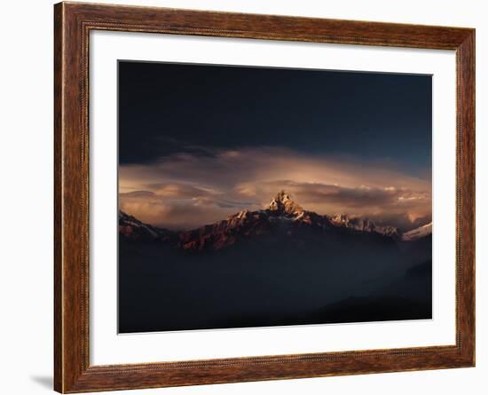 Machapuchare (Machhapuchhre) (Fish Tail) Mountain, in the Annapurna Himal of North Central Nepal, N-Mark Chivers-Framed Photographic Print