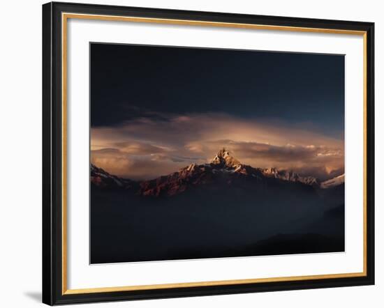 Machapuchare (Machhapuchhre) (Fish Tail) Mountain, in the Annapurna Himal of North Central Nepal, N-Mark Chivers-Framed Photographic Print