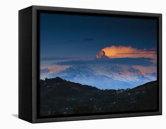 Machapuchare (Machhapuchhre) (Fish Tail) Mountain, in the Annapurna Himal of North Central Nepal, N-Mark Chivers-Framed Premier Image Canvas