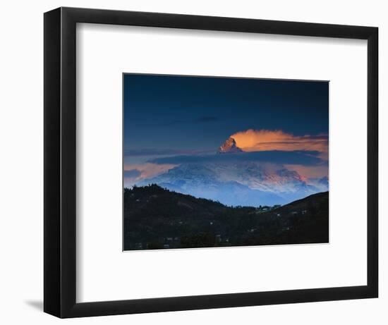 Machapuchare (Machhapuchhre) (Fish Tail) Mountain, in the Annapurna Himal of North Central Nepal, N-Mark Chivers-Framed Photographic Print