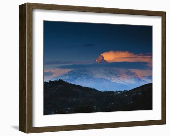 Machapuchare (Machhapuchhre) (Fish Tail) Mountain, in the Annapurna Himal of North Central Nepal, N-Mark Chivers-Framed Photographic Print