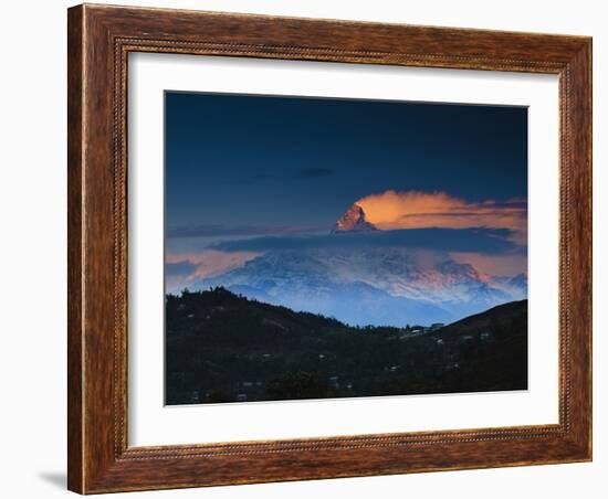 Machapuchare (Machhapuchhre) (Fish Tail) Mountain, in the Annapurna Himal of North Central Nepal, N-Mark Chivers-Framed Photographic Print