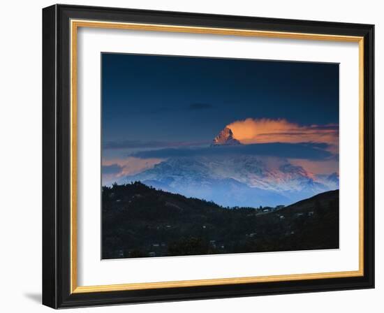 Machapuchare (Machhapuchhre) (Fish Tail) Mountain, in the Annapurna Himal of North Central Nepal, N-Mark Chivers-Framed Photographic Print