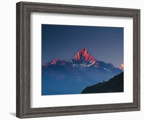 Machapuchare (Machhapuchhre) (Fish Tail) Mountain, in the Annapurna Himal of North Central Nepal, N-Mark Chivers-Framed Photographic Print