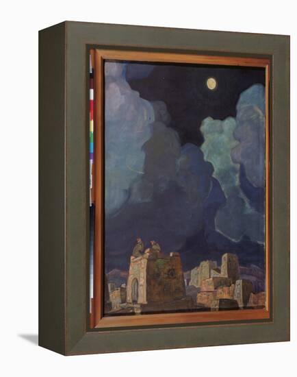 Macheski (Bielorussie). Les Gens De La Lune. Oeuvre De Nicholas Roerich (1874-1947), Tempera Et Hui-Nicholas Roerich-Framed Premier Image Canvas