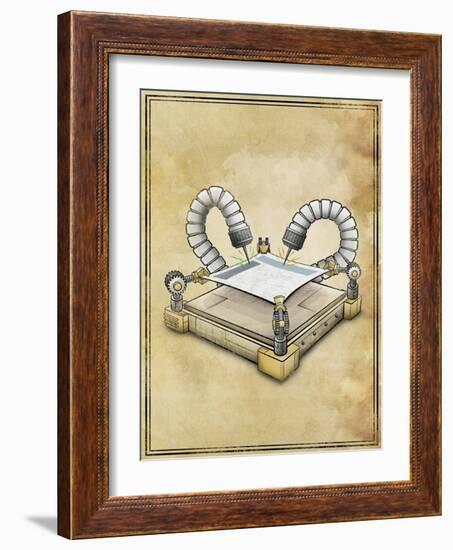 Machine 1-Michael Murdock-Framed Giclee Print