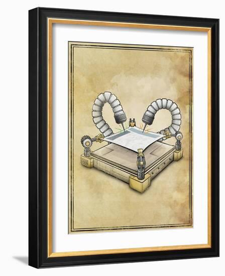 Machine 1-Michael Murdock-Framed Giclee Print