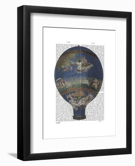 Machine Aerostatique Hot Air Balloon-Fab Funky-Framed Art Print