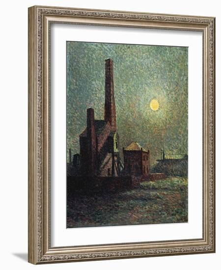 Machine by Moonlight-Maximilien Luce-Framed Giclee Print