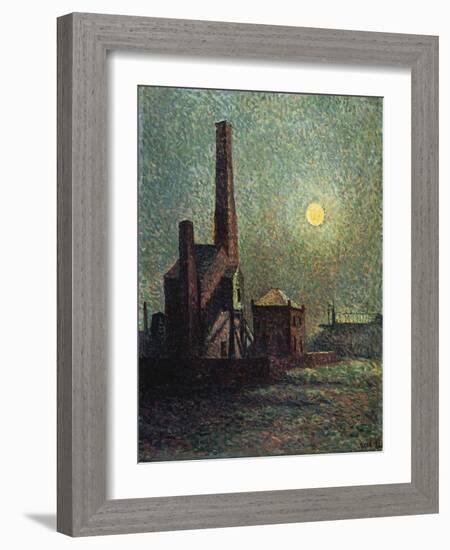 Machine by Moonlight-Maximilien Luce-Framed Giclee Print