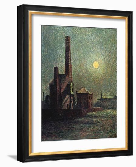 Machine by Moonlight-Maximilien Luce-Framed Giclee Print