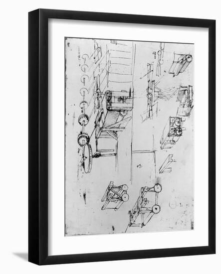 Machine Designs-Leonardo da Vinci-Framed Giclee Print